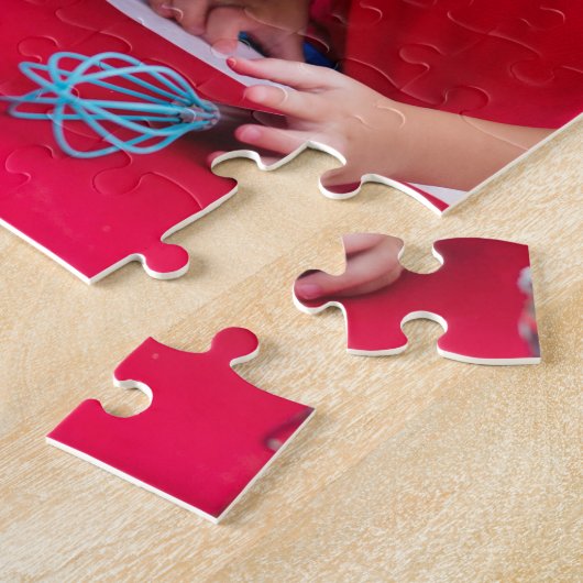 私と私のクルーのパーソナライズされた子供の写真 ジグソーパズル (側面)