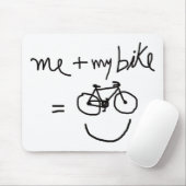 私と私のバイク=幸せ マウスパッド (マウス)