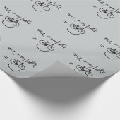 私と私のバイク=幸せ ラッピングペーパー (角)