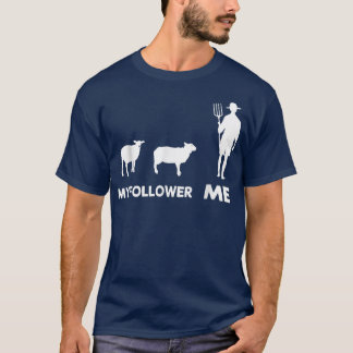 私と私のフォロワー羊の農家素晴らし羊 Tシャツ