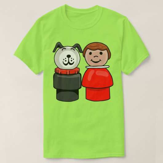 私と私のベスティーヴィンテージリトルピープル Tシャツ (デザイン正面)