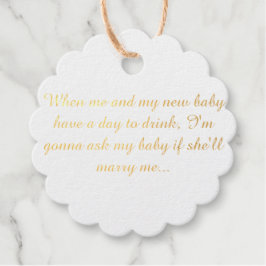 私と私のベビーが飲む日がある結婚と フェイバータグ