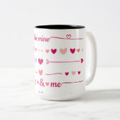 私と私のマグ ツートーンマグカップ (正面右)