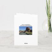 私と私の大きな口 – ごめんなさい!グリーティングカード カード (裏面)