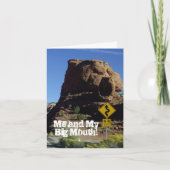 私と私の大きな口 – ごめんなさい!グリーティングカード カード (正面)