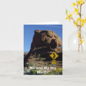 私と私の大きな口 – ごめんなさい!グリーティングカード カード (黄色い花)