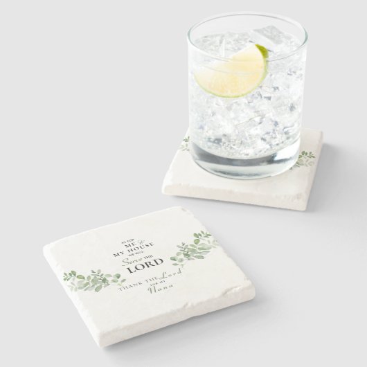 私と私の家については、ナナのおかげです ストーンコースター (横)