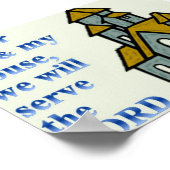 私と私の家については、主に仕える。 ポスター (角)