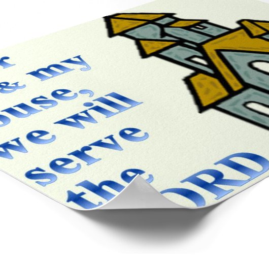 私と私の家については、主に仕える。 ポスター (角)