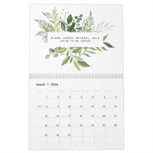 私と私の家については、主の写真を提供する カレンダー (3月 2026)