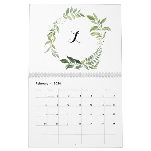 私と私の家については、主の写真を提供する カレンダー (2月 2026)