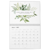 私と私の家については、主の写真を提供する カレンダー (3月 2027)