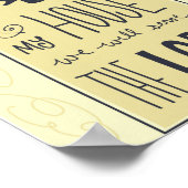 私と私の家について – ヨシュア24:15 ポスター (角)