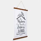 "私と私の家について"ヨシュア24:15 吊り下げ型タペストリー (傾斜あり)