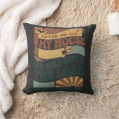 私と私の家について» Bible Verseデザイン クッション (ブランケット)