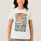 私と私の家について» Bible Verseデザイン トライブレンドＴシャツ (正面)