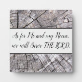 私と私の家のテーブルの上にイーゼルのプラーク フォトプラーク (正面)