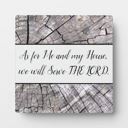 私と私の家のテーブルの上にイーゼルのプラーク フォトプラーク (正面)