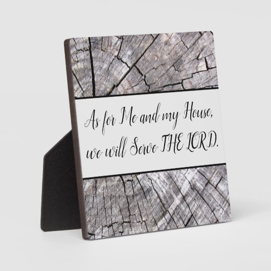 私と私の家のテーブルの上にイーゼルのプラーク フォトプラーク (正面)