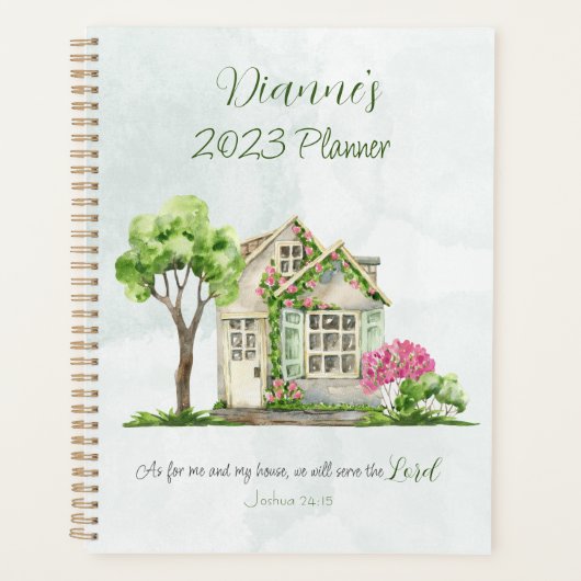 私と私の家のバイブルの詩の水の色について プランナー手帳 (正面)