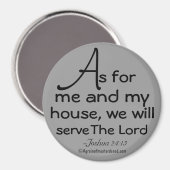 私と私の家のバイブル引用文 マグネット (正面/裏面)