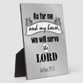私と私の家の聖書の一節について フォトプラーク (側面)