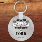 私と私の家の聖書の聖句について キーホルダー (正面)