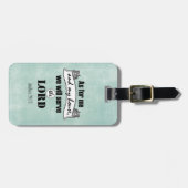 私と私の家の聖書の聖句について ラゲッジタグ (正面横)