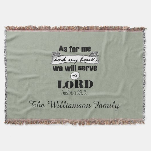 私と私の家の詩と家族の名前 スローブランケット (正面)