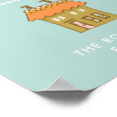 私と私の家はクリスチャンパーソナライズされたで ポスター (角)