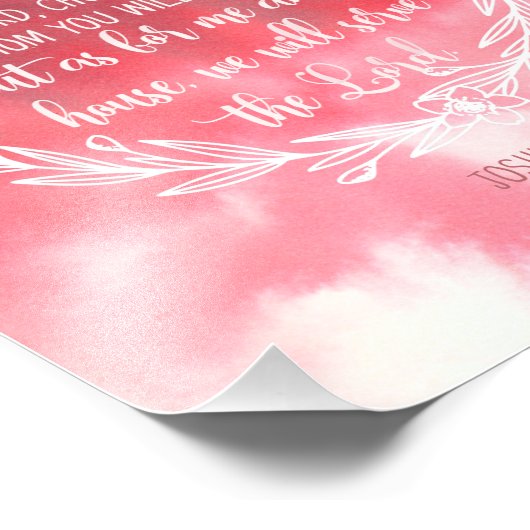 私と私の家は主に仕える フォトプリント            (角)