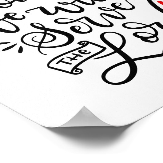 私と私の家は主に仕える ポスター (角)