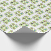 私と私の家は主の引っ越し祝いパーティーに仕える ラッピングペーパー (角)