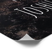 私と私の家は黒い抽象芸術 ポスター (角)