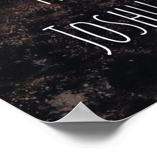 私と私の家は黒い抽象芸術 ポスター (角)