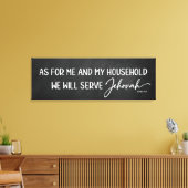 私と私の家族は黒板に キャンバスプリント (インサイチュ (リビング))