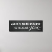 私と私の家族は黒板に キャンバスプリント (正面)