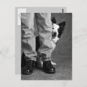 私と私の影 – Collie Dog ポストカード (正面/裏面)