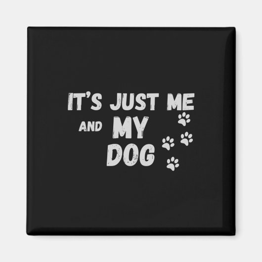 私と私の犬 マグネット (正面)