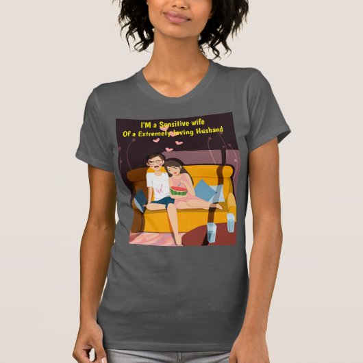 私と私の非常に愛情のある夫 Tシャツ (正面)