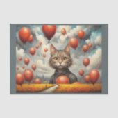 私と私の非現実的な月曜日は風船の猫として 薄葉紙 (正面)