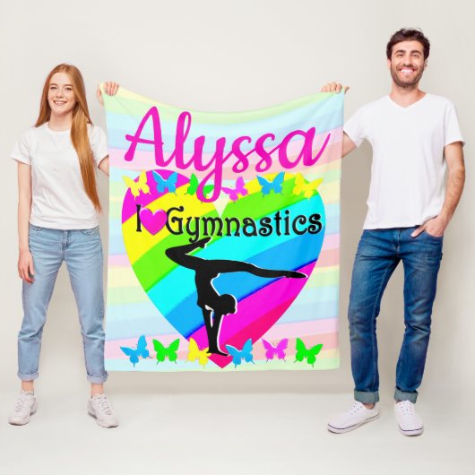 私と私はカラフル体操が大好き フリースブランケット (インサイチュ)