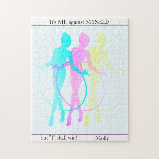 私と私を思い浮かべる新体操 ジグソーパズル (縦)