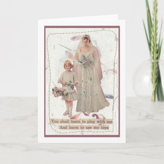 私と結婚おもちゃ遊のカードのユーモア カード (正面)