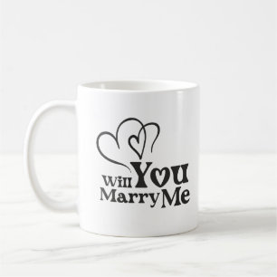 私と結婚しておもしろいく結婚か コーヒーマグカップ
