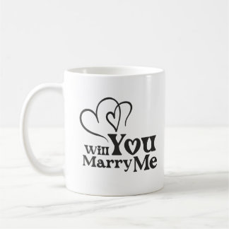 私と結婚しておもしろいく結婚か コーヒーマグカップ