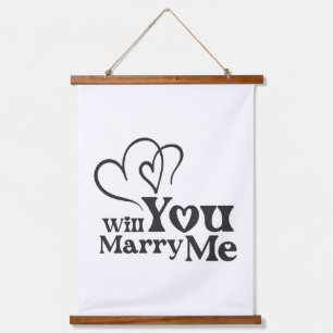 私と結婚しておもしろいく結婚か 吊り下げ型タペストリー