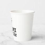 私と結婚しておもしろいく結婚か 紙コップ (左)