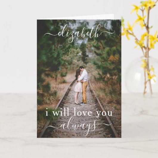 私と結婚してください エレガントな8枚の写真コラージュ プロポーズ カード (黄色い花)