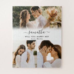 私と結婚してくれないか3つのコラージュ ジグソーパズル